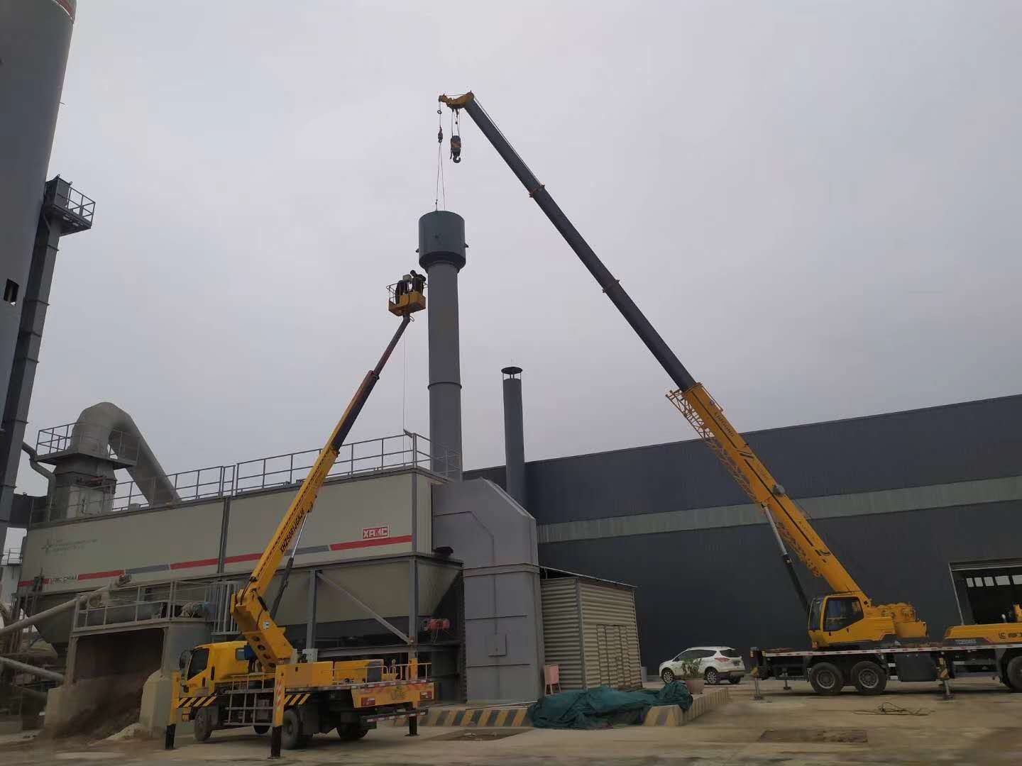 消聲器安裝現場